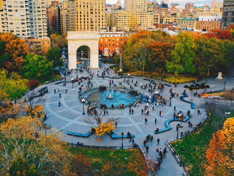 Washington Square Park au cœur de Greenwich Village