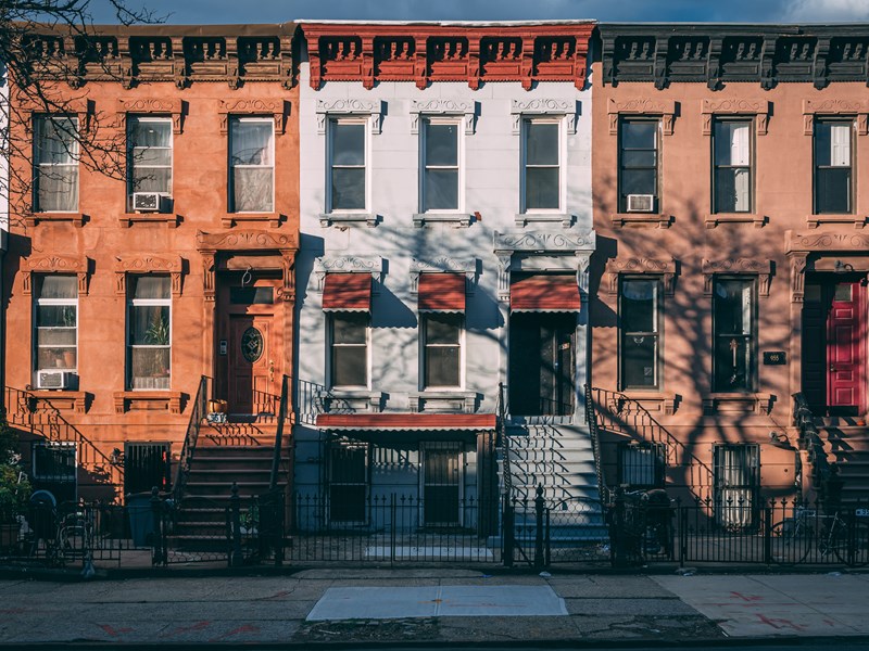 Maisons typiques de Bushwick