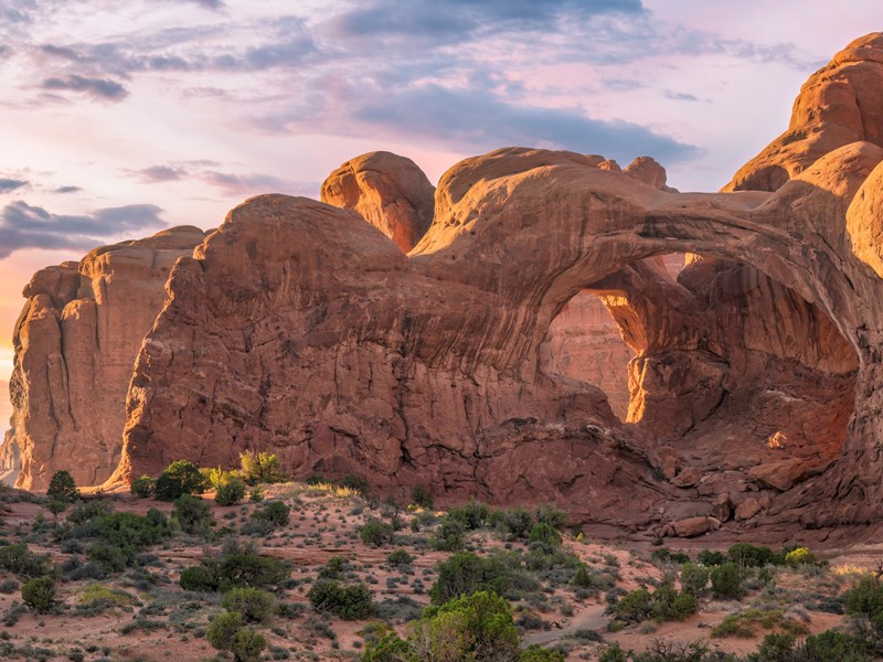 Les immenses ouvertures de Double Arch