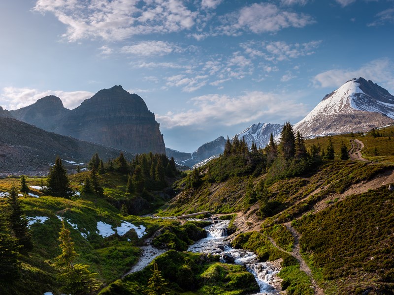 Le magnifique paysage du parc national de Banff