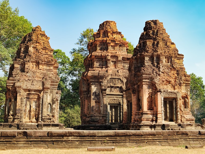 Preah Ko et ses tours de brique