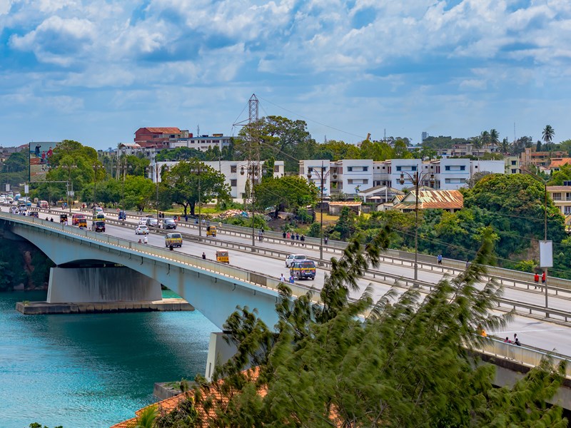 Nouveau pont de Nyali, Mombasa