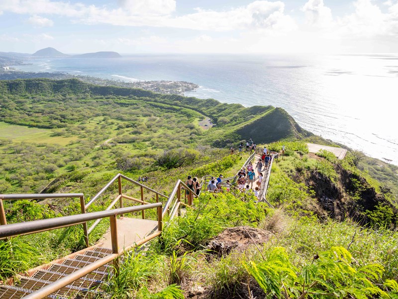 Randonnée spectaculaire au Diamond Head