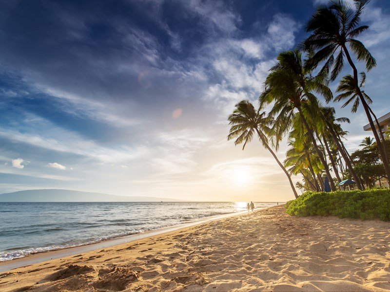 La superbe plage de Kaanapali