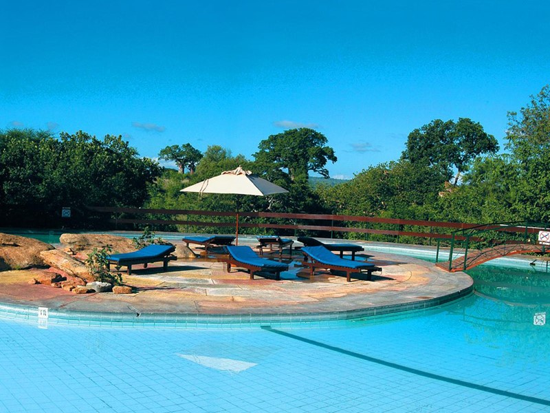 La piscine du Tarangire Sopa Lodge