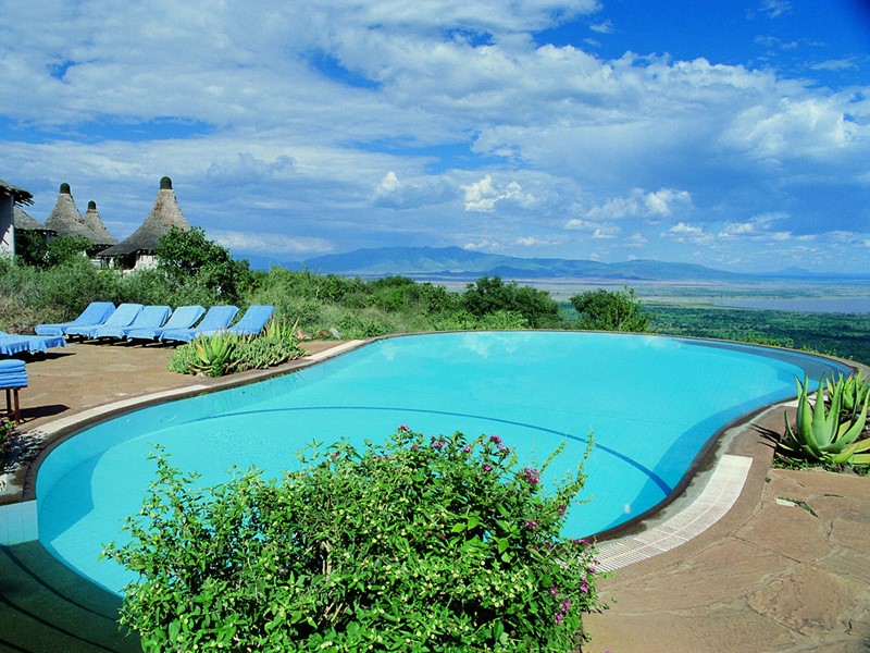 La piscine du Lake Manyara Serena Lodge 