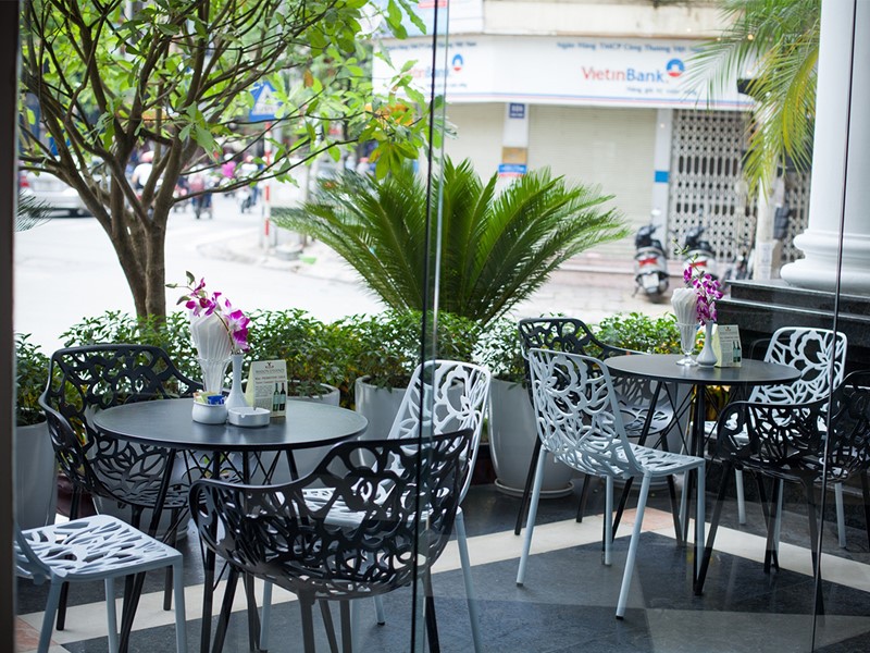 Autre vue du restaurant de la Maison d'Hanoi Hanova Hotel au Vietnam
