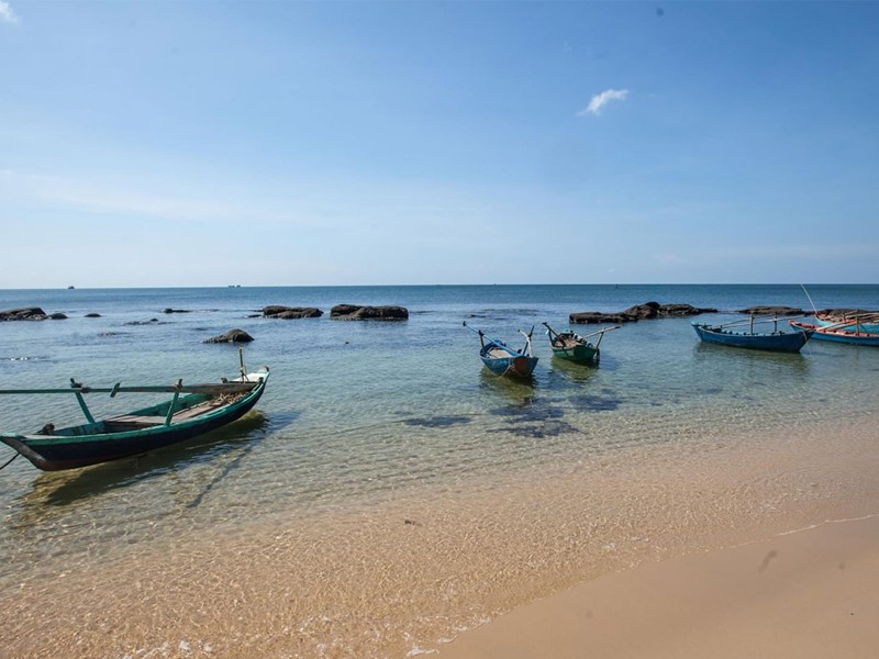 La plage de l'hôtel Mango Bay au Vietnam