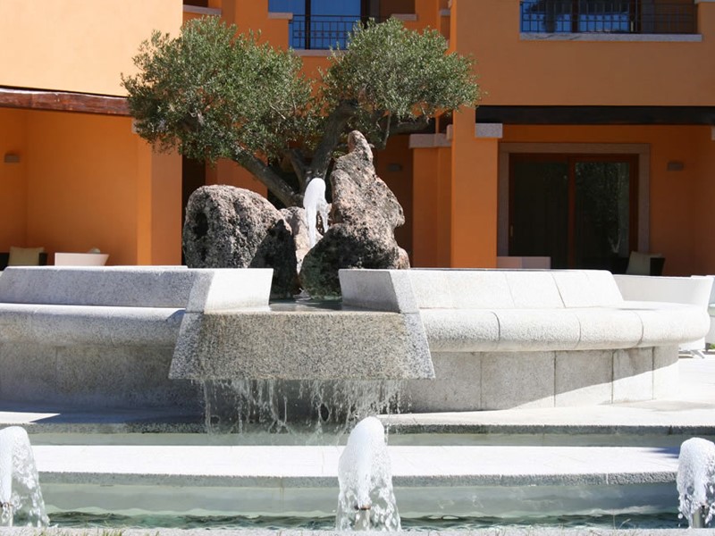 La fontaine de l'hôtel