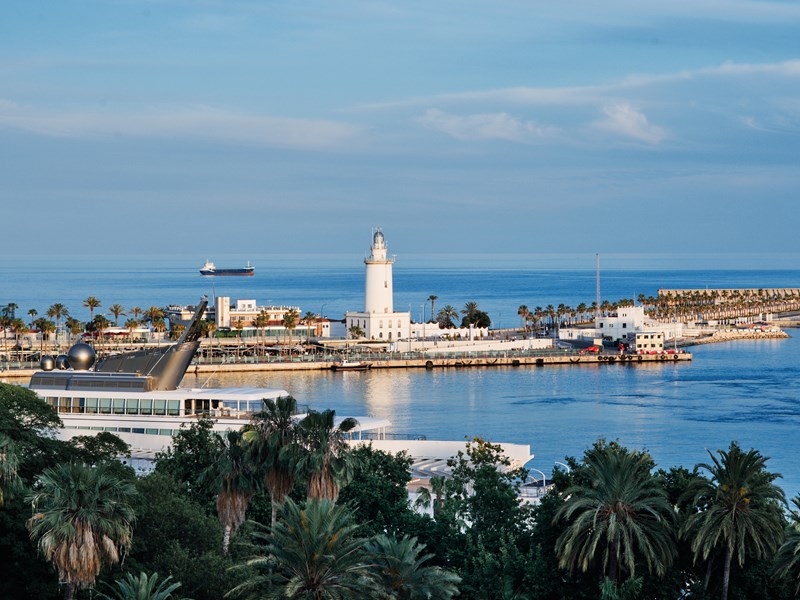 Vue sur le Port de Malaga