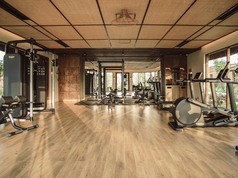 La salle de fitness de l'hôtel