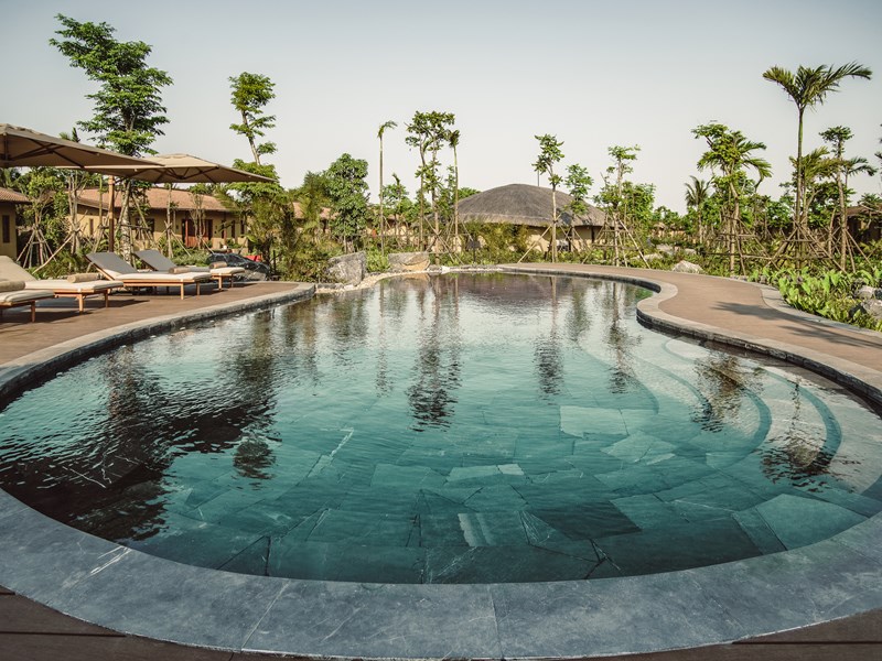 Profitez de la belle piscine de l'hôtel