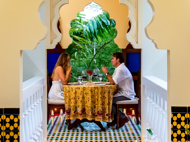 Ambiance romantique au restaurant Besame Mucho