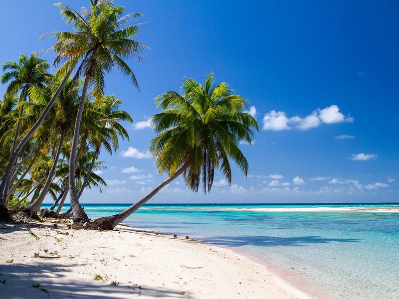 La superbe plage du Ninamu Resort en Polynésie