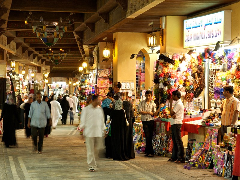 Le souk de Matrah, l'un des plus anciens marchés d'Oman