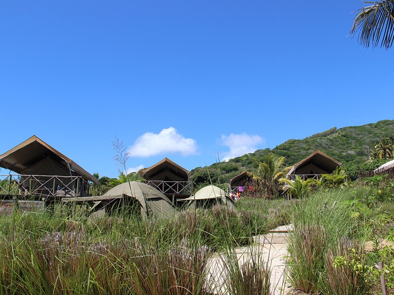 Vue des tentes d'Otentic Eco Tent Experience