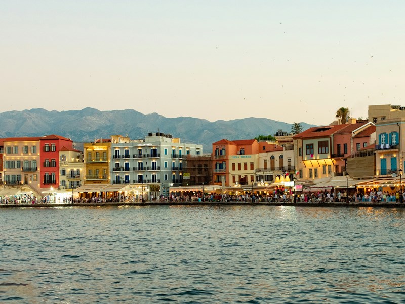 Village en bord de mer en Crète
