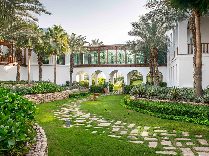 Le jardin de l'hôtel Park Hyatt Dubaï