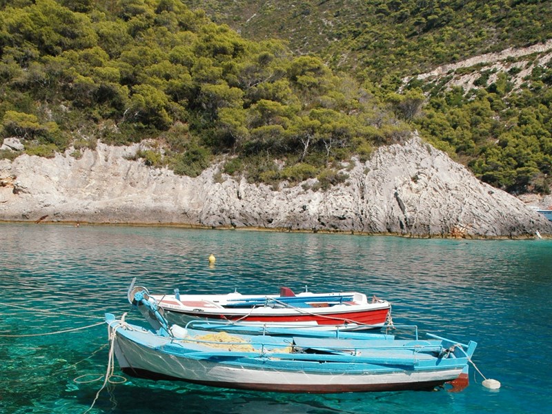 La maquis méditerranéen et la mer cristalline de Corfou