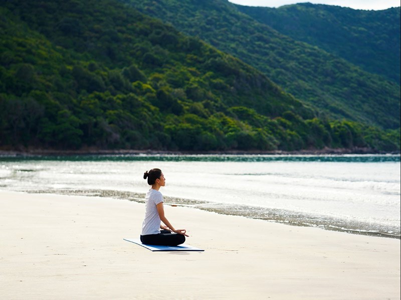 Un moment pour vous ressourcer sur la plage 
