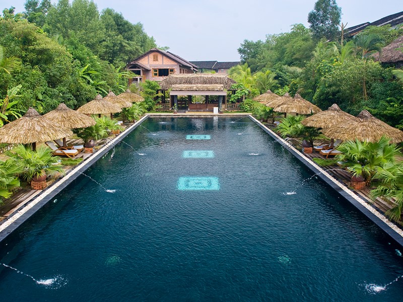La piscine du Pilgrimage Village, la plus belle adresse de Hué