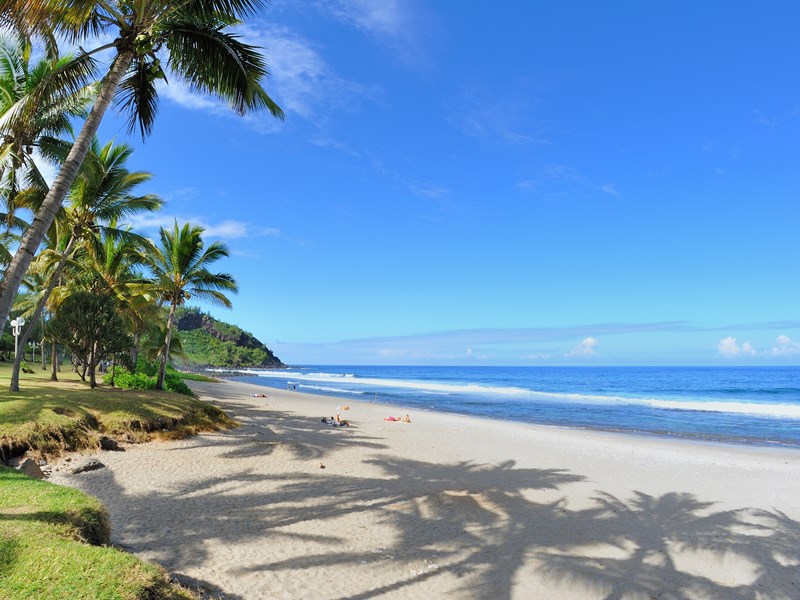 Petite pause sur la plage de Grande Anse