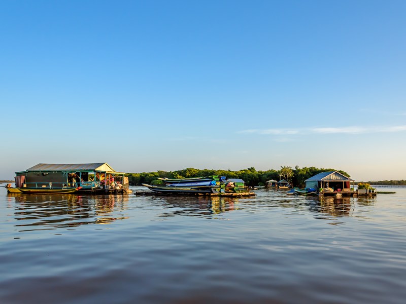 Le village flottant de Kampong Khleang
