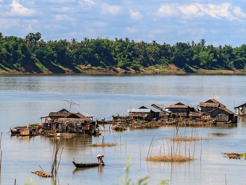 Kratie, sur les rives du Mékong