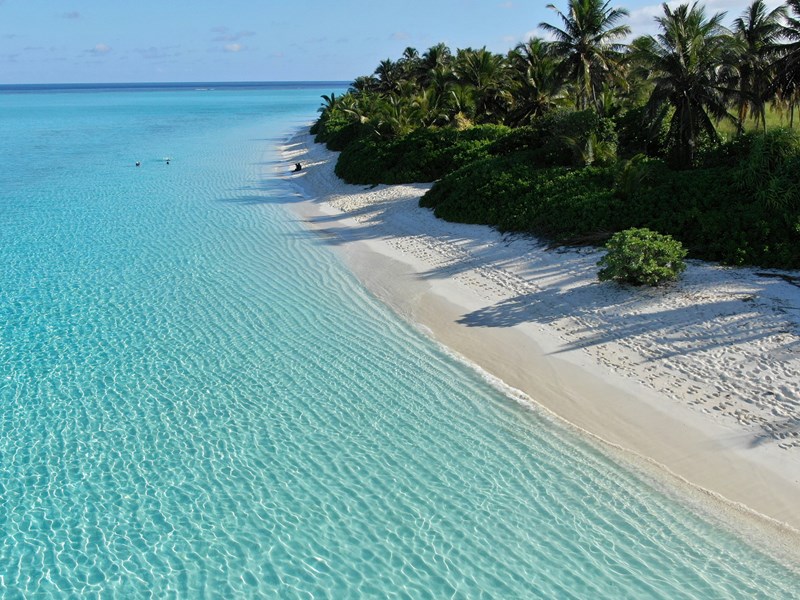 De longues plages idéales pour la baignade