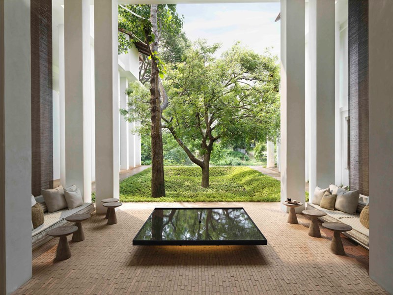 Le lobby de l'hôtel
