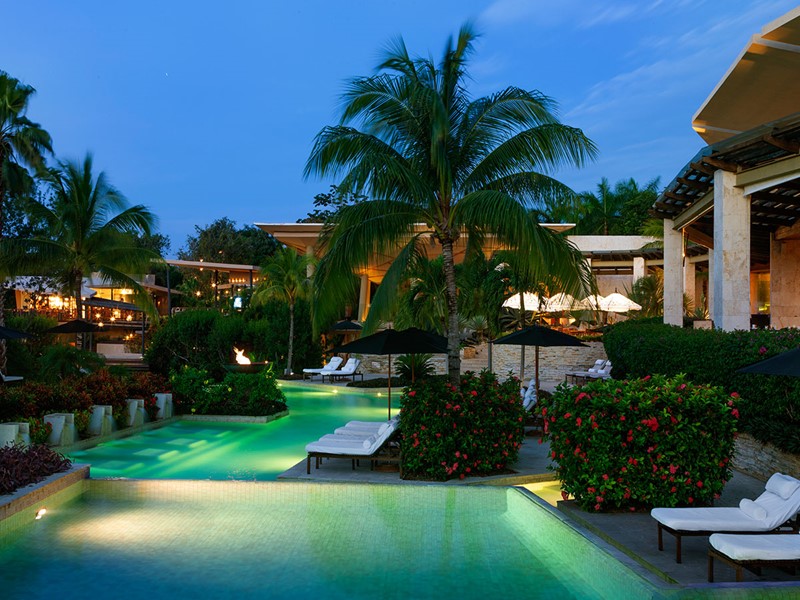 Autre piscine de l'hôtel Rosewood Mayakoba au Mexique