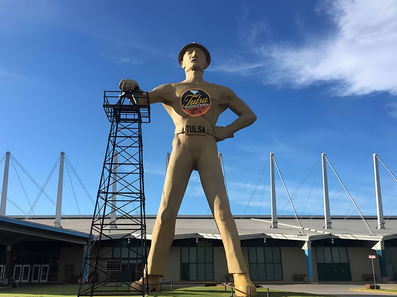 Le Golden Driller, le symbole de la ville