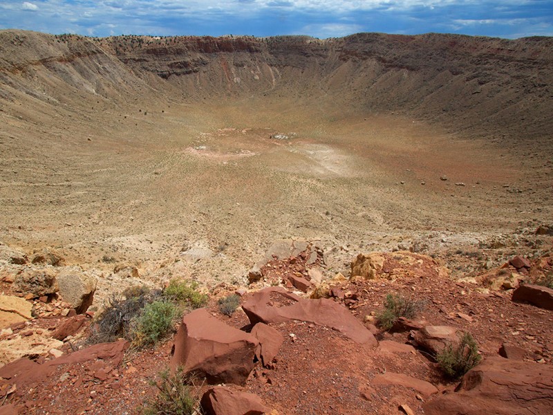 Approchez de près le Meteor Crater à Gallup
