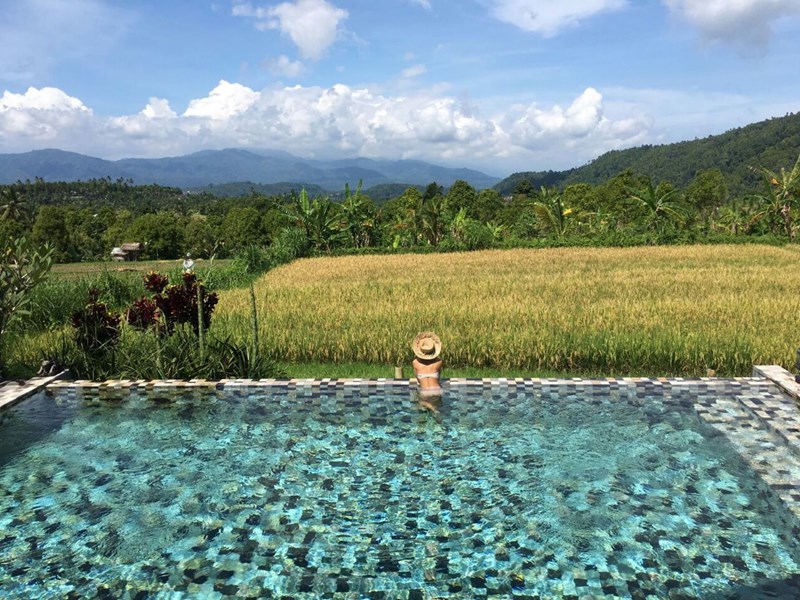 La superbe piscine de la Villa