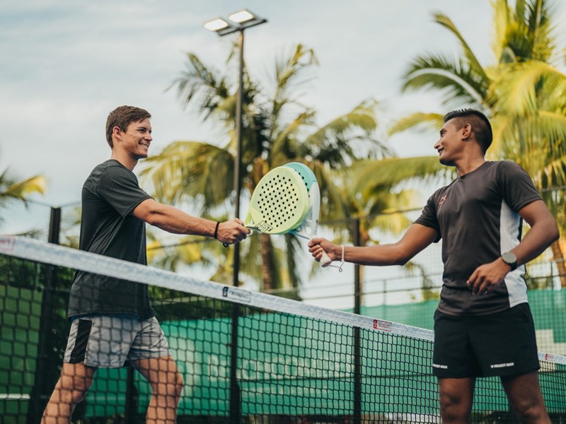 Le court de padel Le court de padel