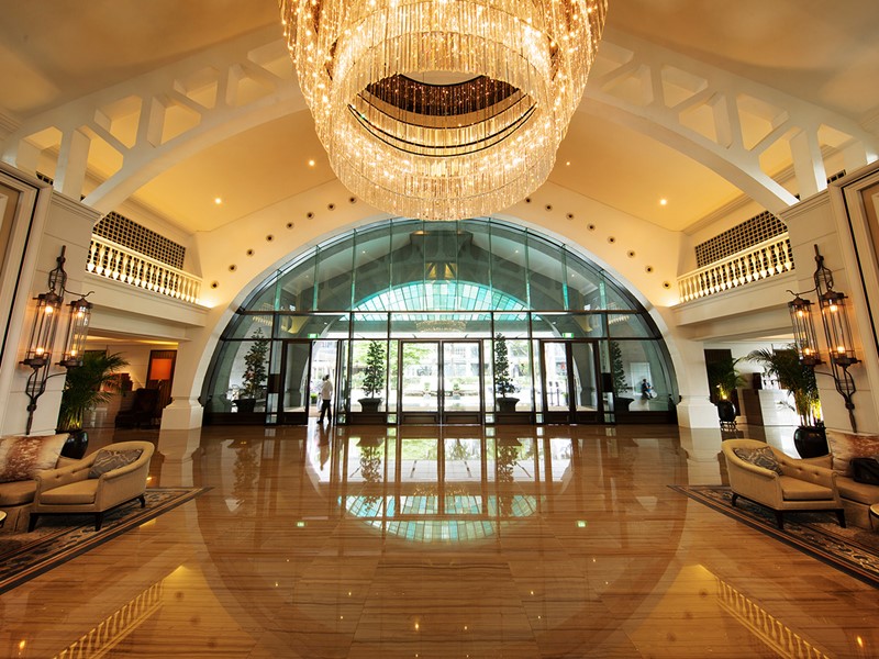 Le luxueux lobby du Fullerton Bay Singapour