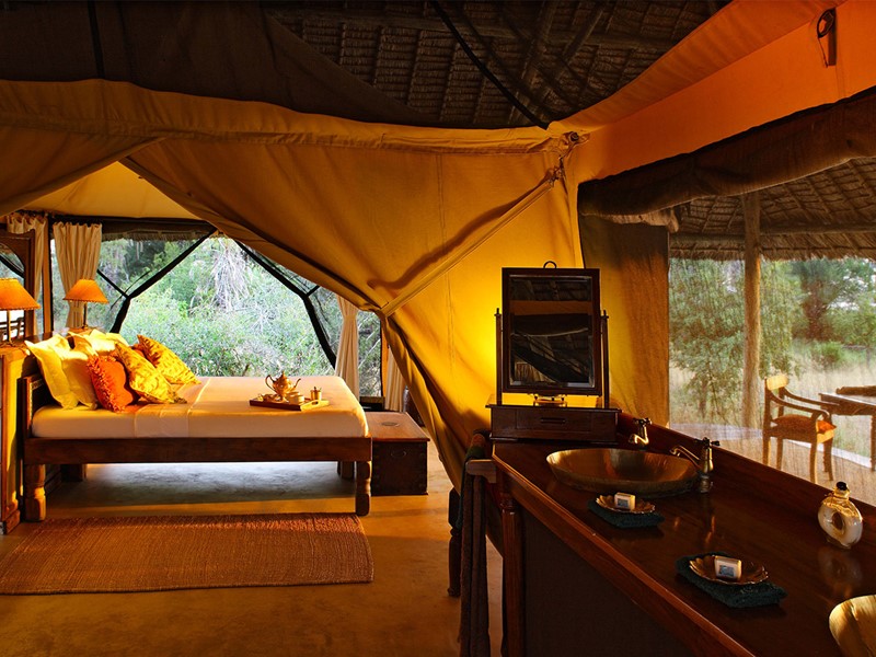 Tentes spacieuses et confortable du Siwandu