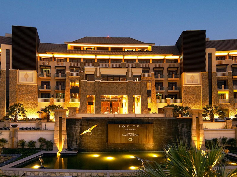Vue de l'hôtel Sofitel Palm Resort à Dubaï