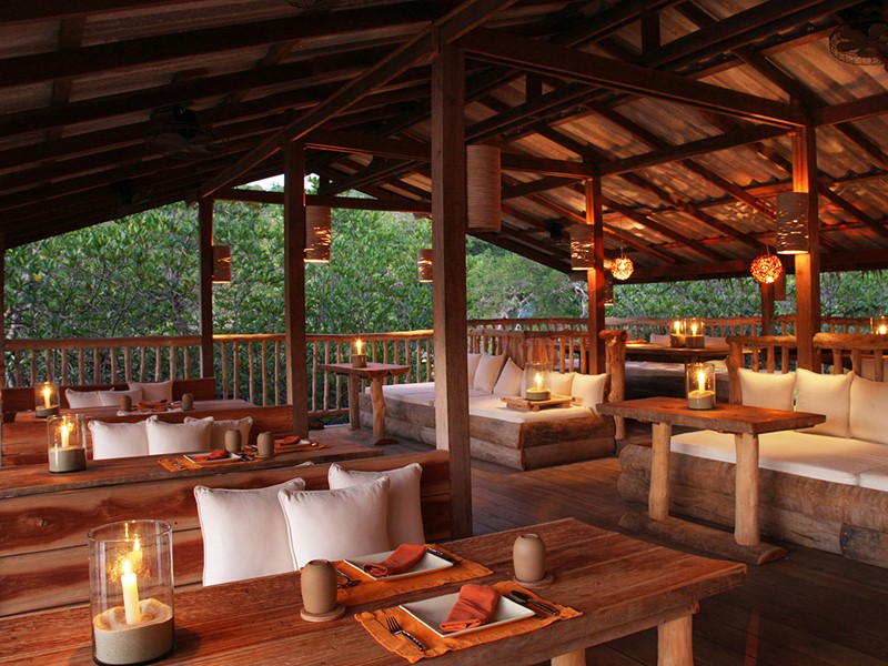 Restaurant Benz de l'hôtel Soneva Kiri en Thailande