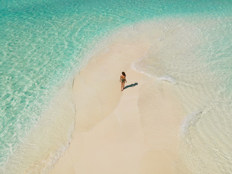 Un lagon cristallin à perte de vue