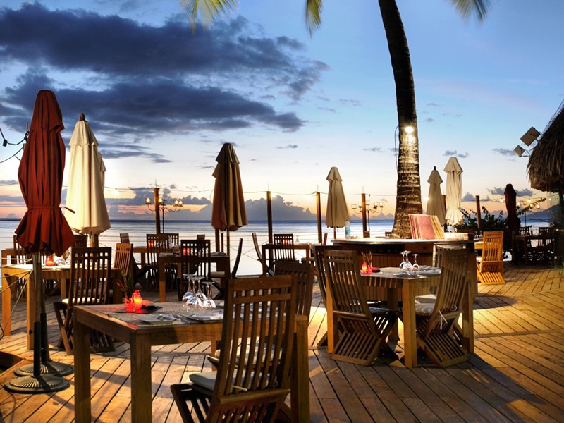 Le restaurant Le Carré du Tahiti Ia Ora Beach Resort