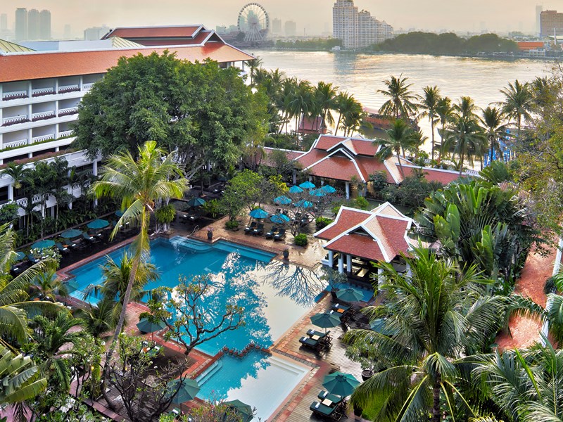 L'hôtel bordant le Chao Phraya