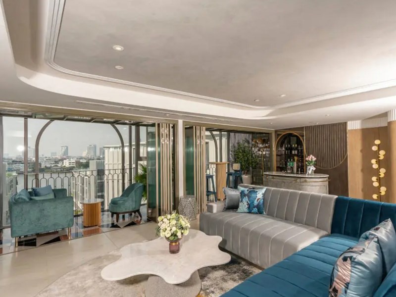 Vue imprenable sur le fleuve Chao Phraya