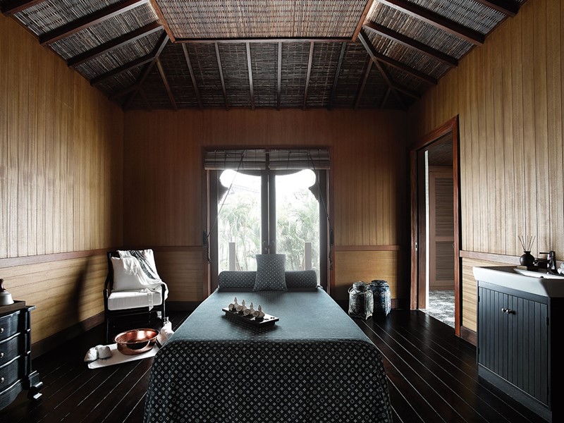 Le spa de l'hôtel Sanchaya situé sur l'île de Bintan