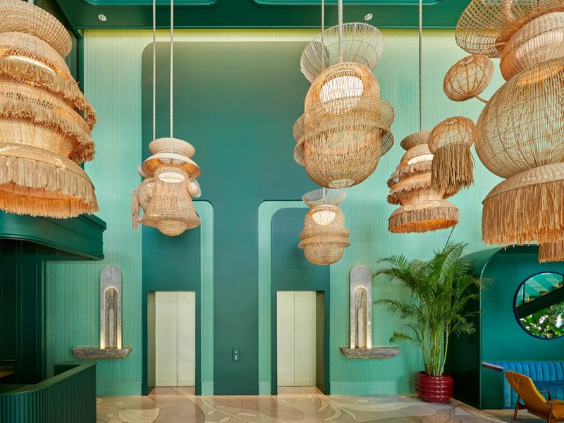 Le lobby de l'hôtel