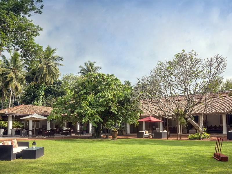 Le jardin de l'hôtel The Wallawwa à Colombo
