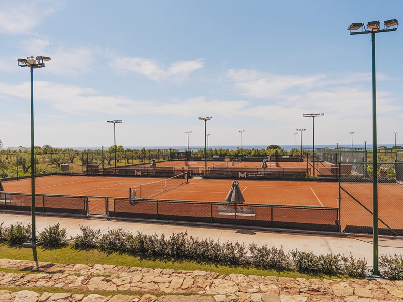 Les terrains de tennis