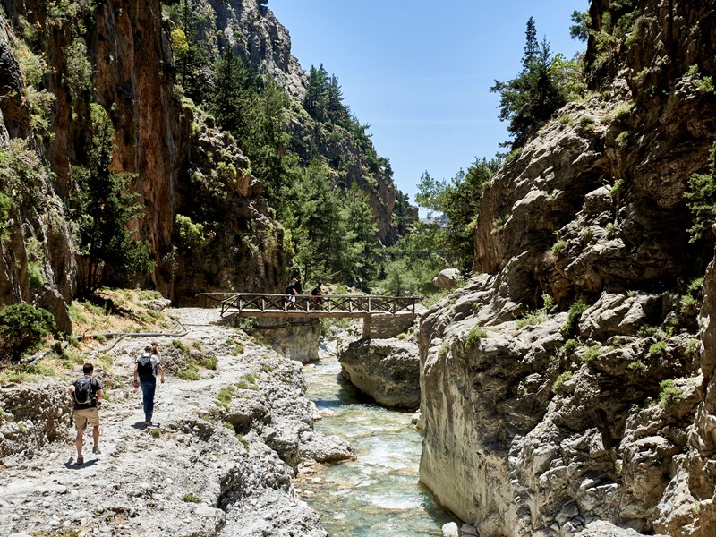 Sentier spectaculaire au cœur de Samaria