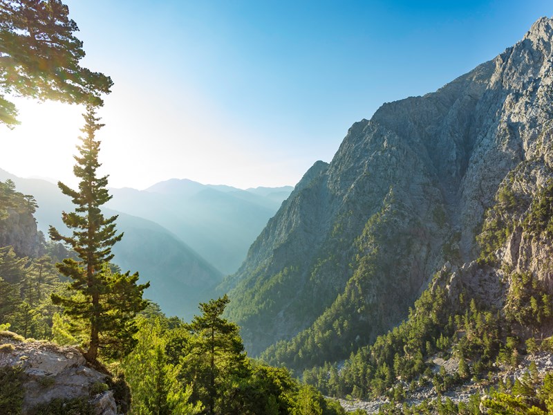 Départ d’Omalos : panorama grandiose sur les gorges de Samaria