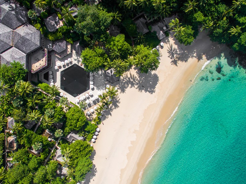 Vue aérienne du Surin Phuket